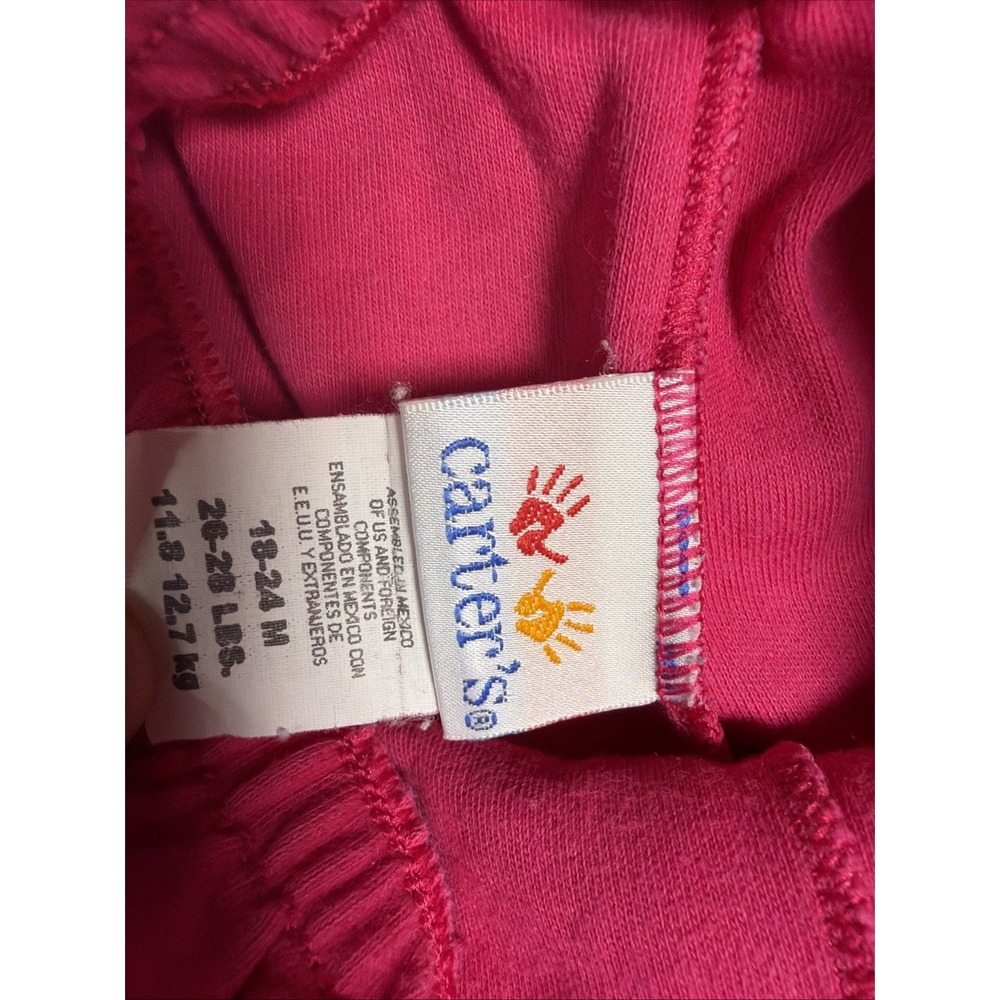 Vintage Carters One Piece Pink Flowers 18/24 Months - Picture 8 of 15